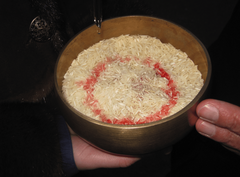 Rice Blessing Bowl with Cinnabar