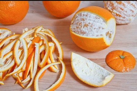 Peeling Oranges for Orange Peel Ceremony